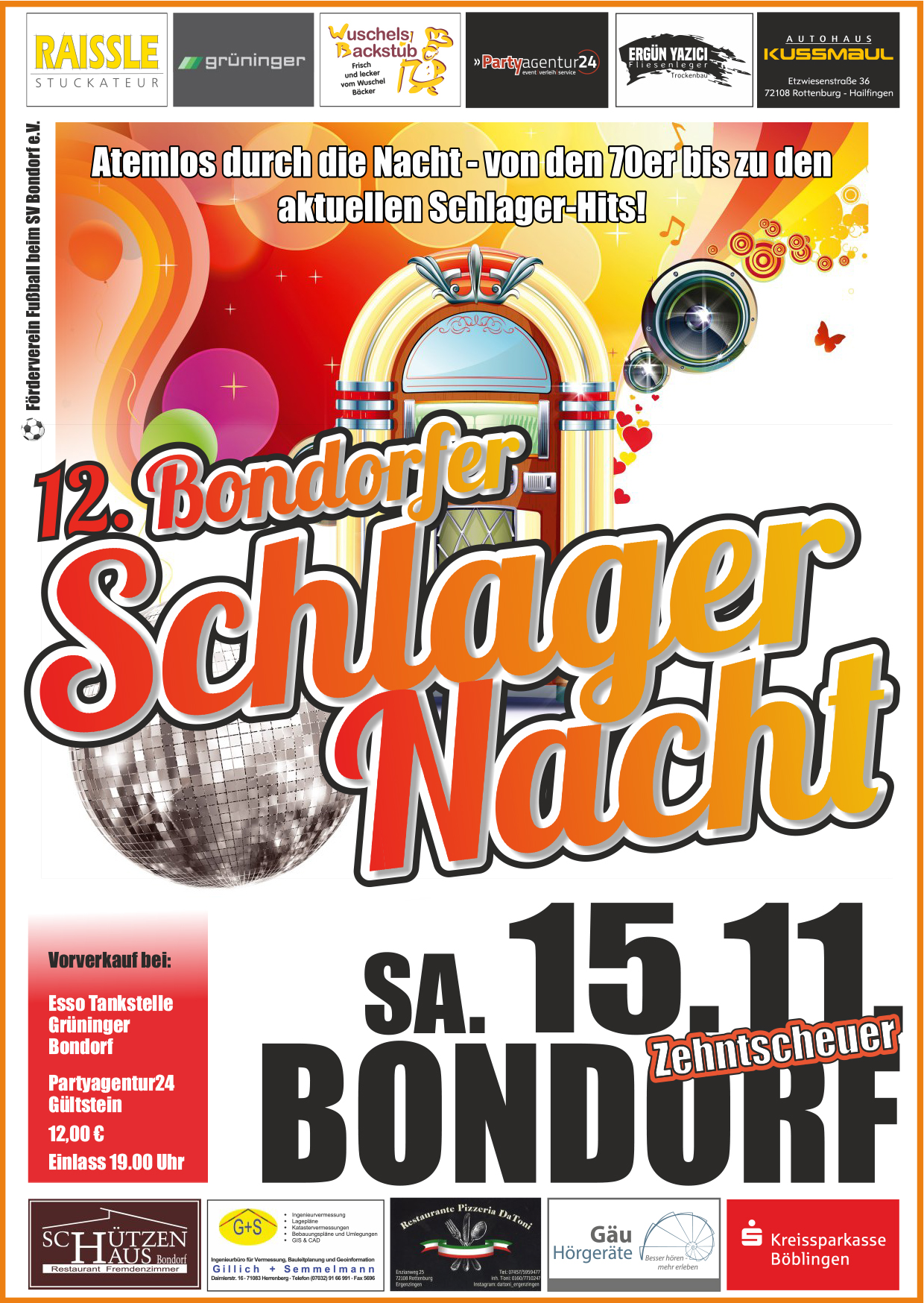12. Bondorfer Partynacht